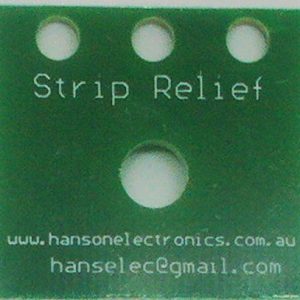 Pixel strip relief mount (MSR)